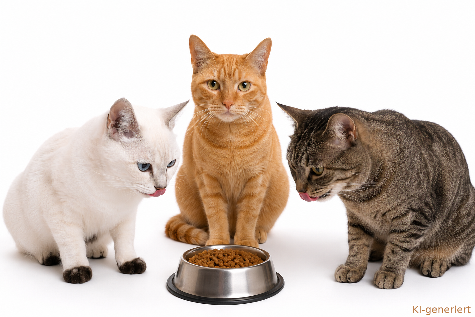 Trockenfutter und Feuchtfutter für ausgewachsene Katzen