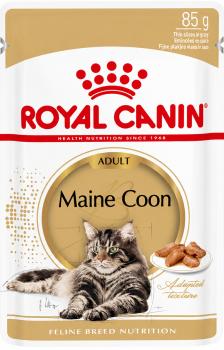 Royal Canin Maine Coon Adult in Soße - 12 x 85 g Feuchtfutter für ausgewachsene Maine Coon Katzen