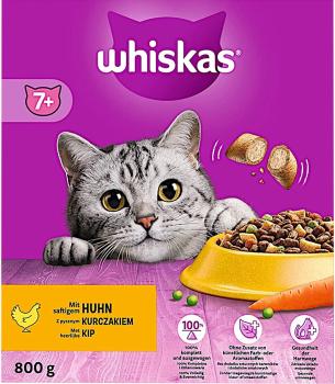Whiskas Senior 7+ Huhn mit Knackits: Trockenfutter für ältere Katzen