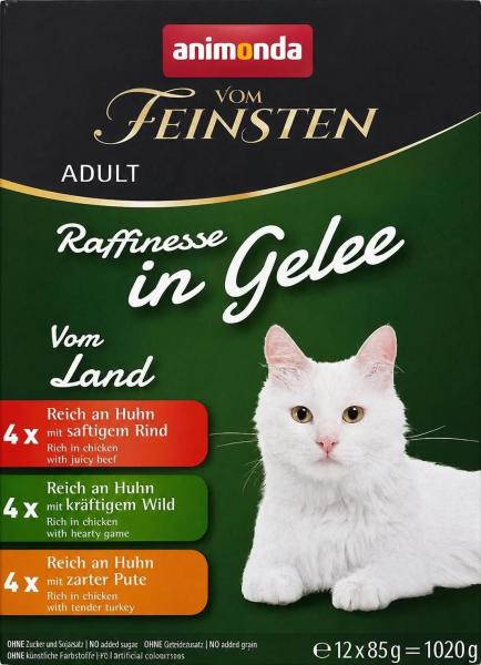 Animonda vom Feinsten Raffinesse vom Land - 24 x 85 g Feuchtfutter für ausgewachsene Katzen