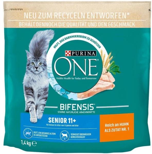 Purina One Senior 11+ reich an Huhn - Trockenfutter für Senior-Katzen