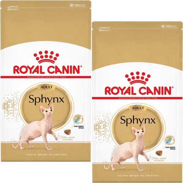 Royal Canin Sphynx- 2 x 2 kg - Trockenfutter speziell für Sphynx-Katzen
